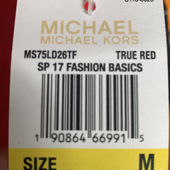 Michael Kors True Red Sleeveless Top - Picture 4 of 4